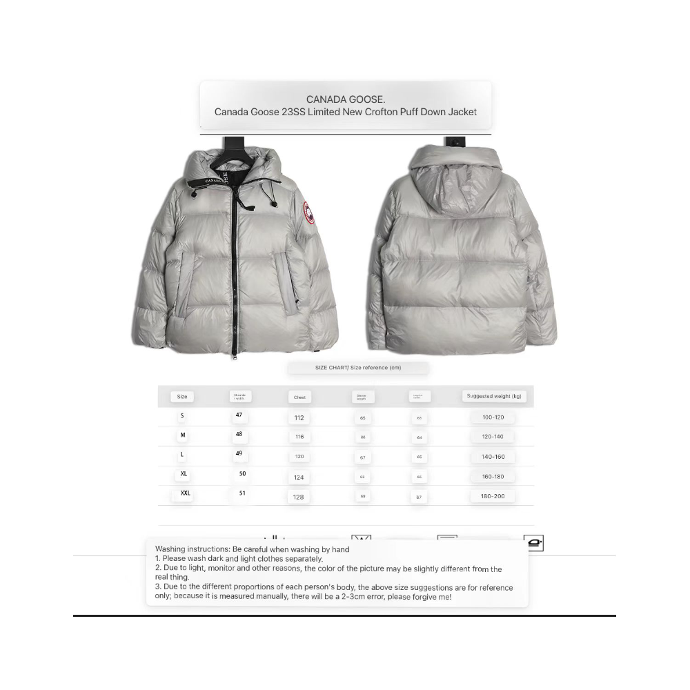 DDkicks Cana* Goose Silver gray Crofton Puffer