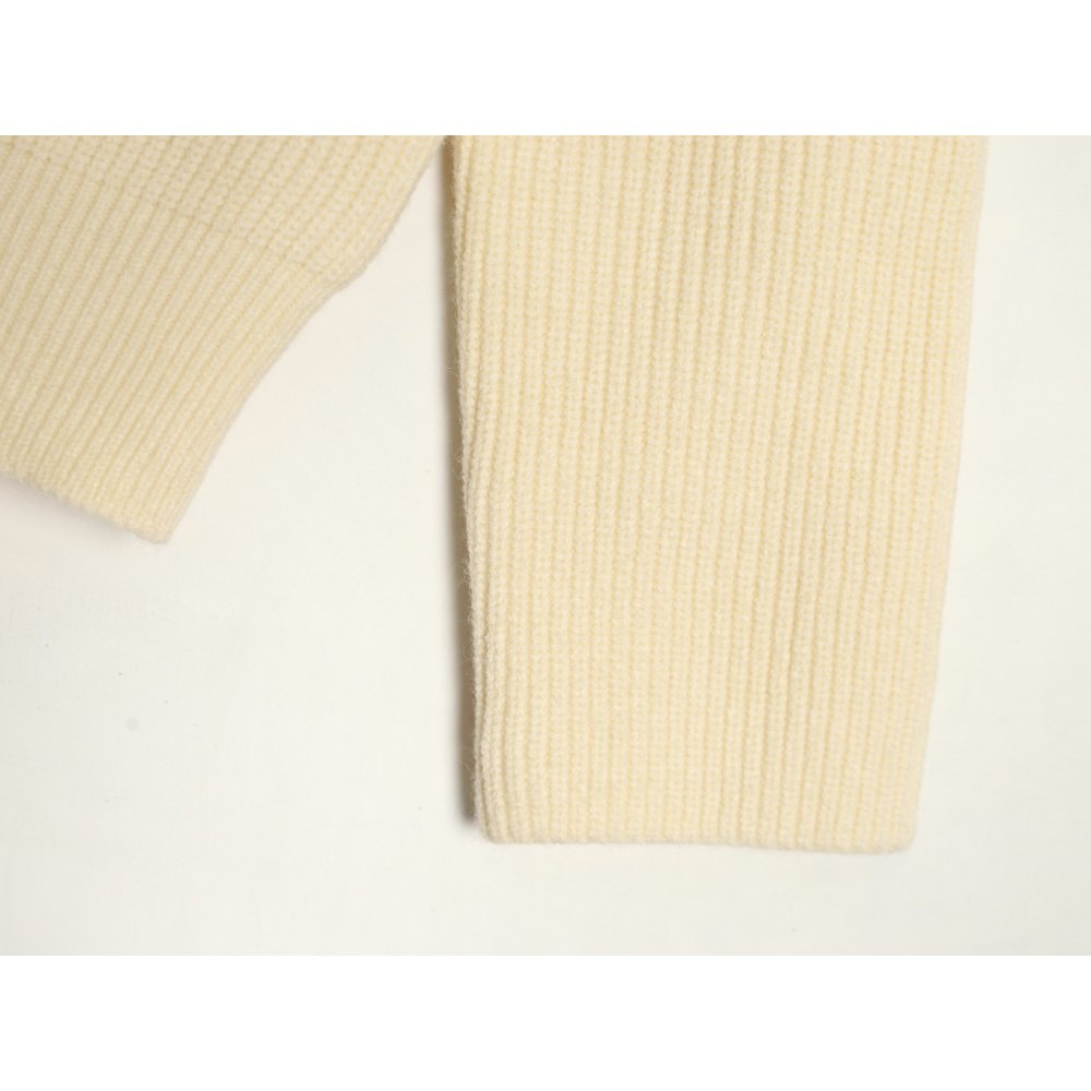 DDKicks Calvin Klein Apricot color CK large letter jacquard knitted sweater Women's