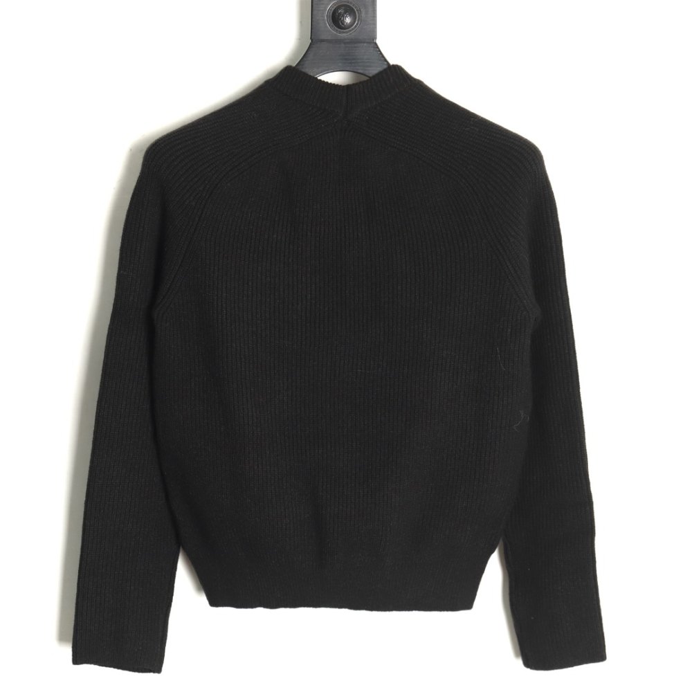 DDKicks Calvin Klein Black CK large letter jacquard knitted sweater Women's