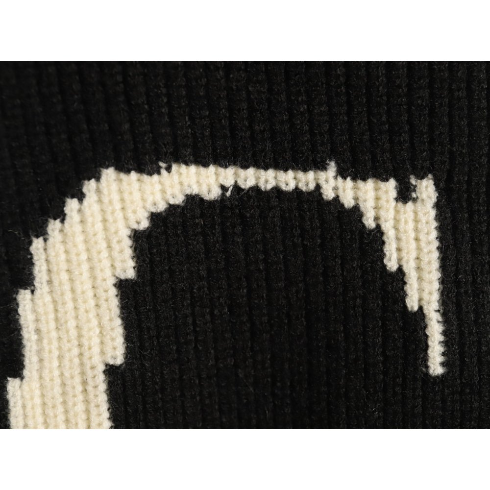 DDKicks Calvin Klein Black CK large letter jacquard knitted sweater Women's