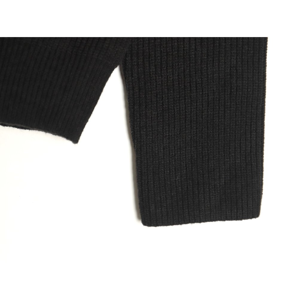 DDKicks Calvin Klein Black CK large letter jacquard knitted sweater Women's