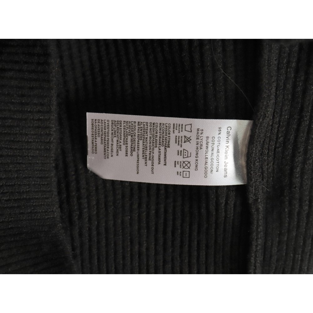 DDKicks Calvin Klein Black CK large letter jacquard knitted sweater Women's