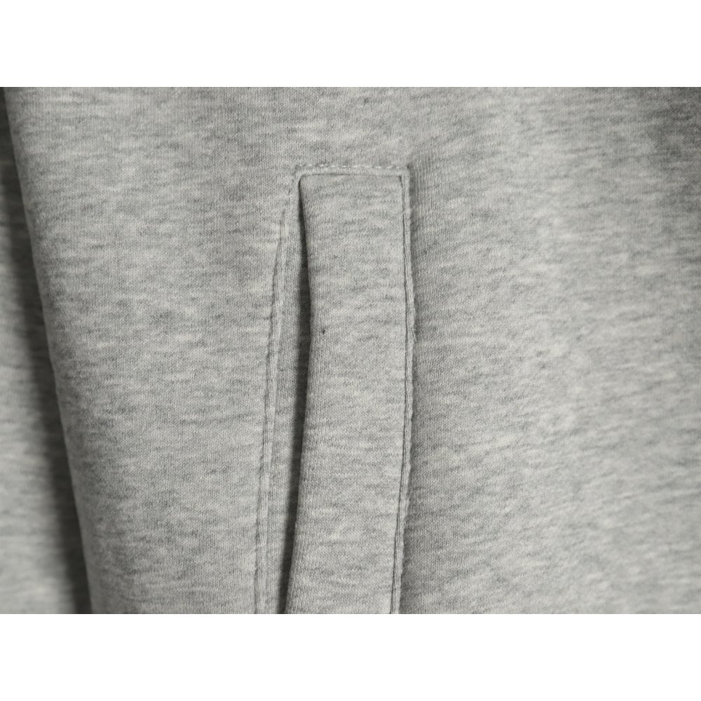 DDKicks Calvin Klein Grey Embroidered Letter Hidden Button Hooded Sweatshirt Women's