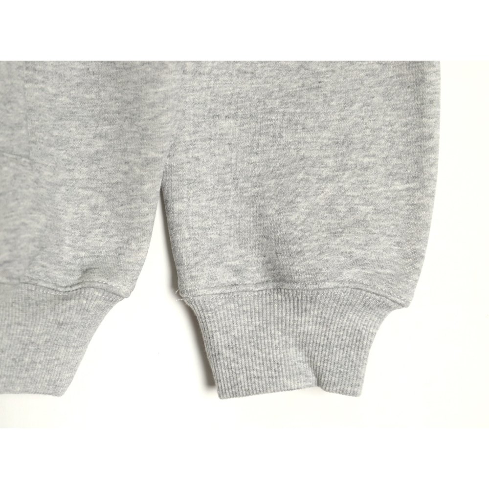 DDKicks Calvin Klein Grey Embroidered Letter Hidden Button Hooded Sweatshirt Women's