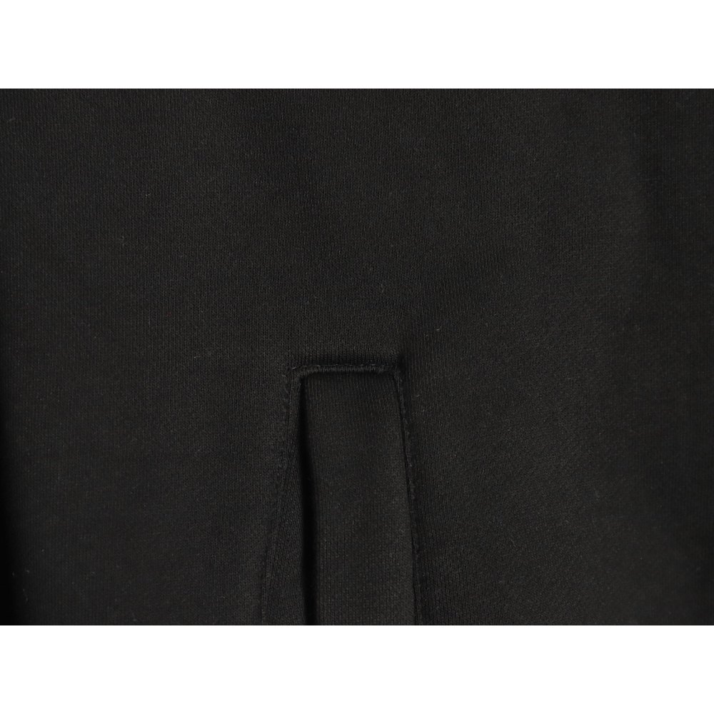 DDKicks Calvin Klein Black Embroidered Letter Hidden Button Hooded Sweatshirt Women's