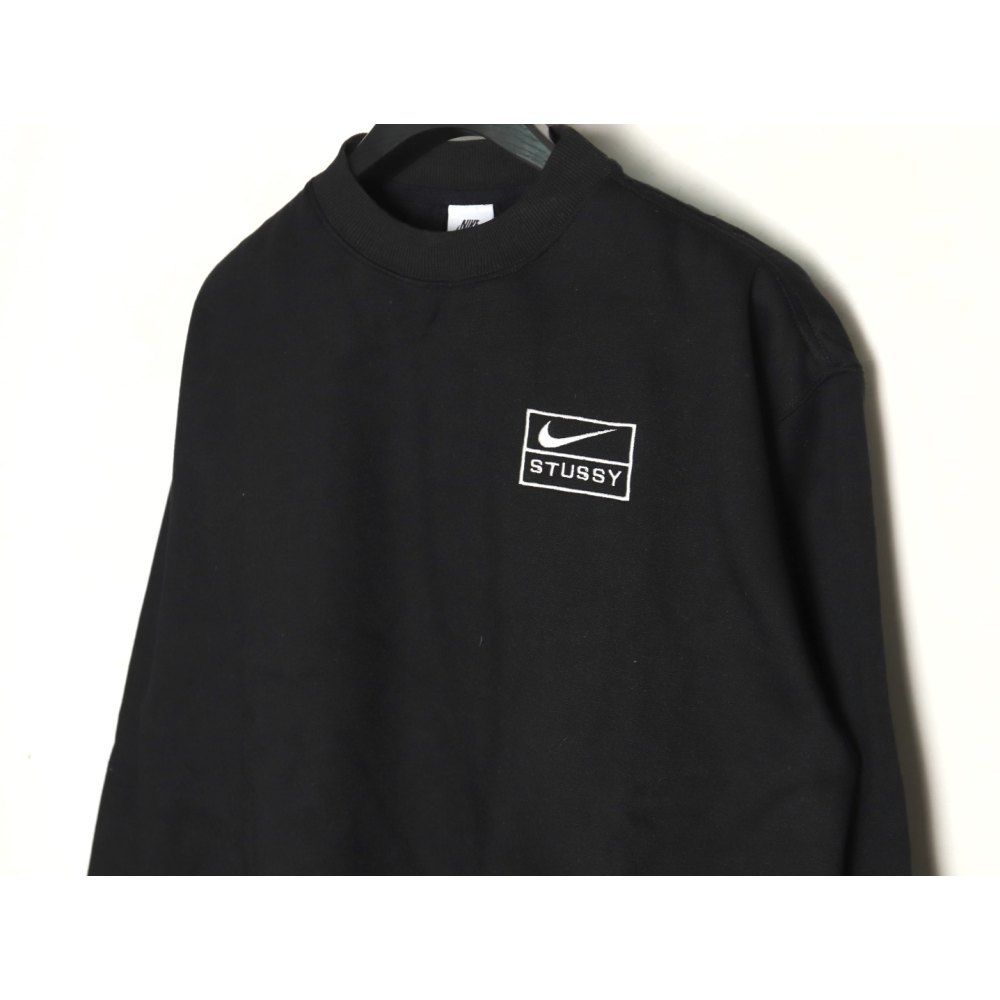 Nike x Stussy Nike Stussy co-branded 23SS plush sweatshirt Black