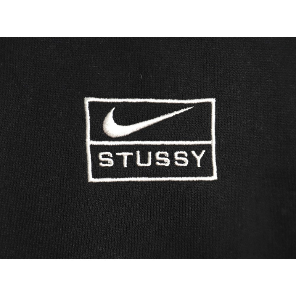 Nike x Stussy Nike Stussy co-branded 23SS plush sweatshirt Black