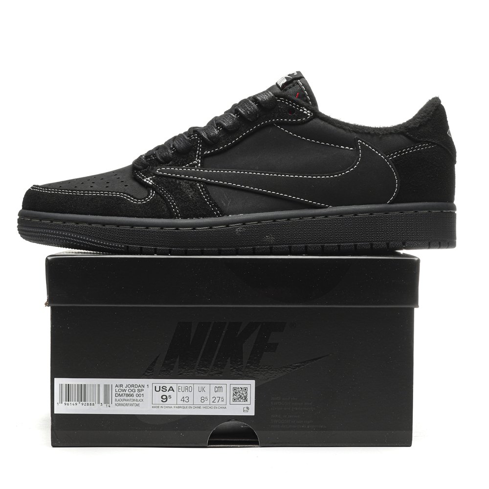 DD Jordan 1 Retro Low OG SP Travis Scott Black Phantom