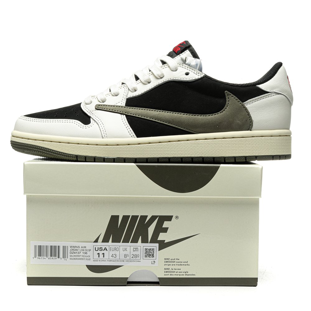 DD Jordan 1 Retro Low OG SP Travis Scott Olive (Women's)