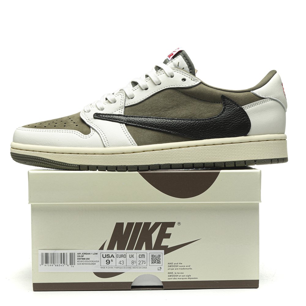 DD Travis Scott x Jordan Air Jordan 1 Low OG "Medium Olive"