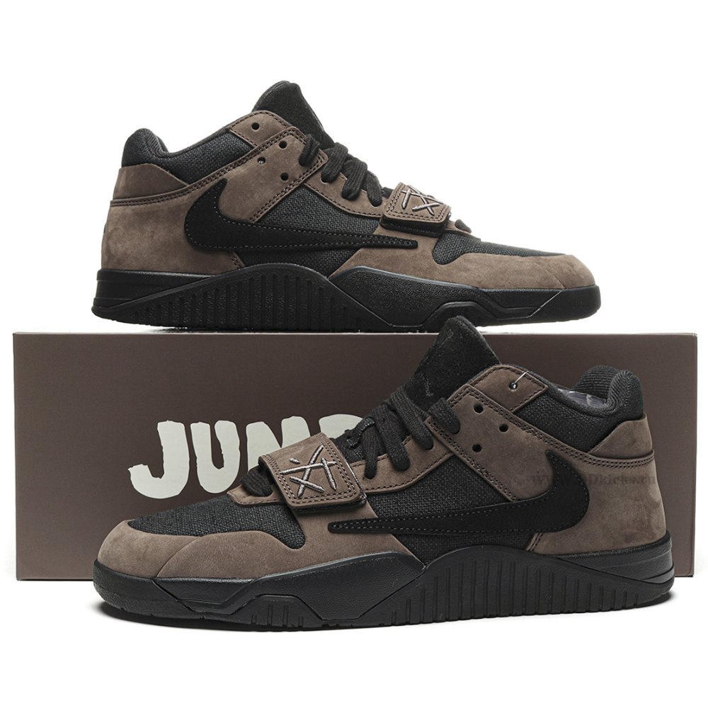 DD Travis Scott × Jumpman Jack TR “Black Dark Mocha"