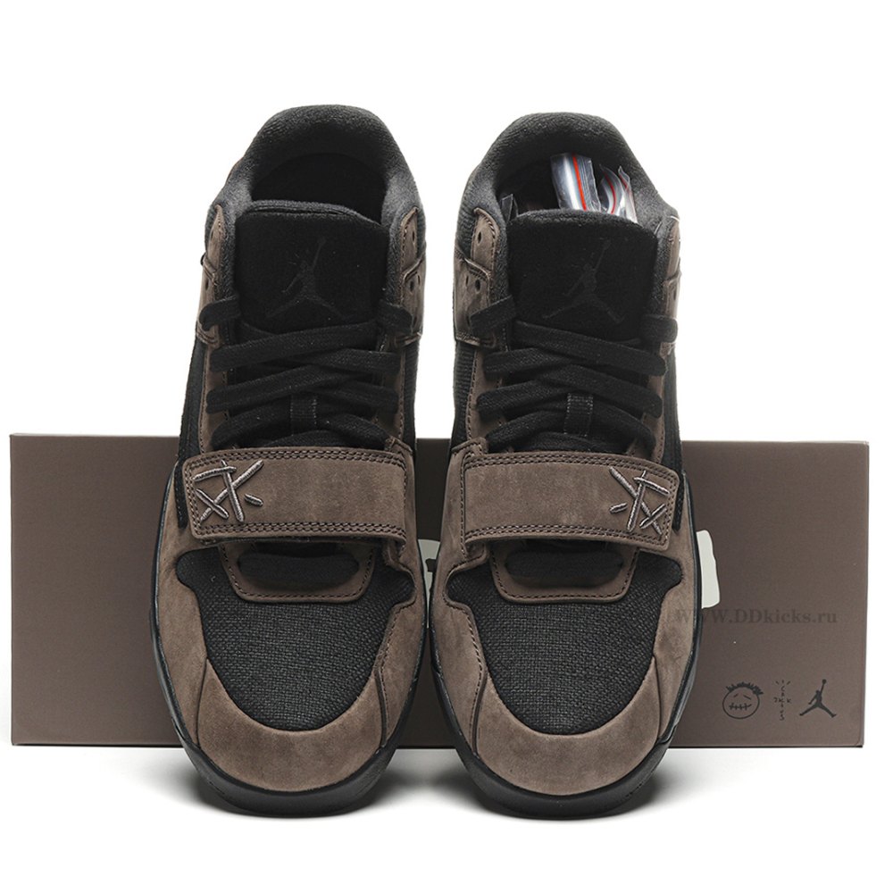 DD Travis Scott × Jumpman Jack TR “Black Dark Mocha"