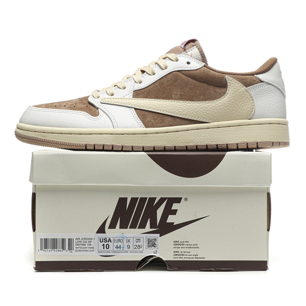 DD Travis Scott Air Jordan 1 Low OG SP Light Khaki