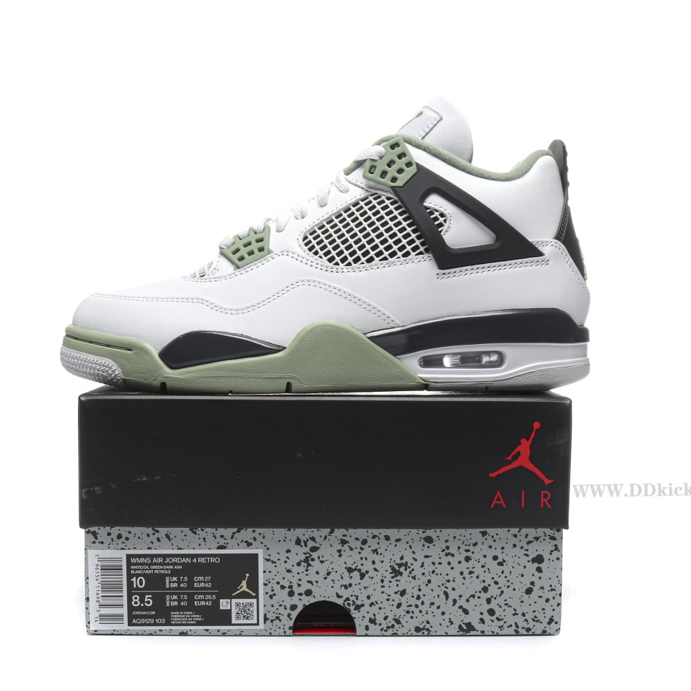 DD Jordan 4 Retro Seafoam (Women's)