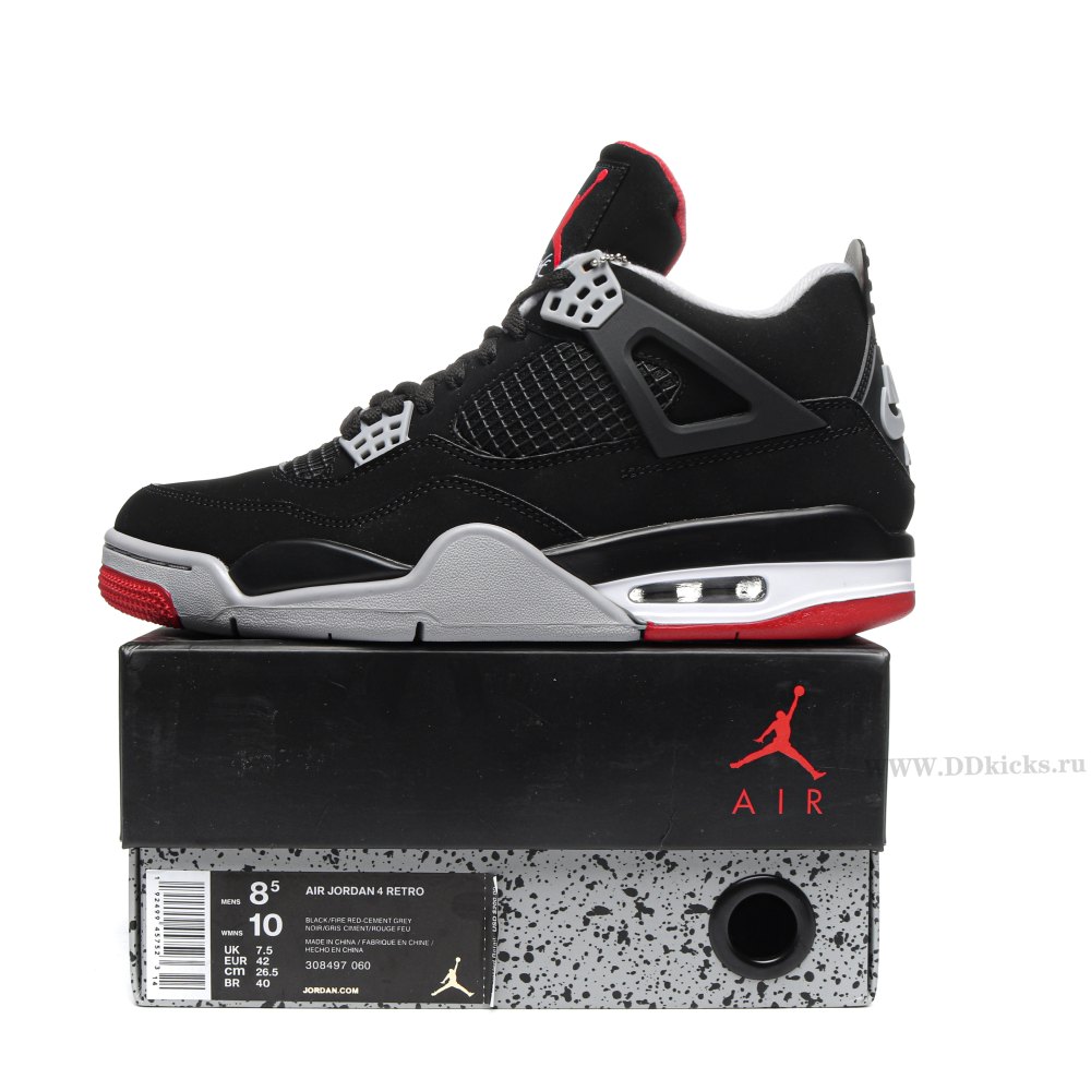 DD Jordan 4 Retro Bred