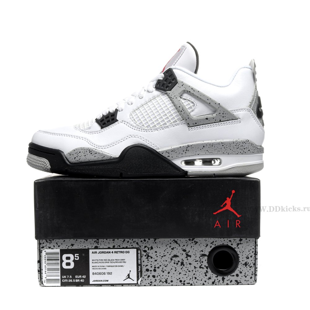 DD Jordan 4 Retro White Cement