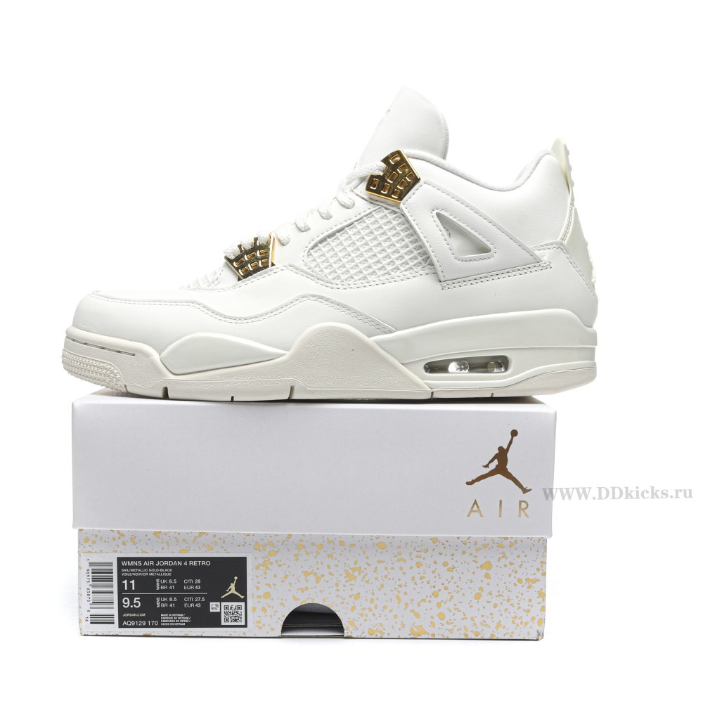 DD Jordan 4 Retro Metallic Yellow