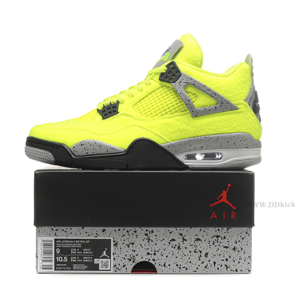 DD Jordan 4 Retro Fluorescent Green