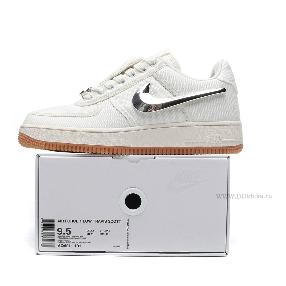 DD Nike Air Force 1 Low Travis Scott Sail