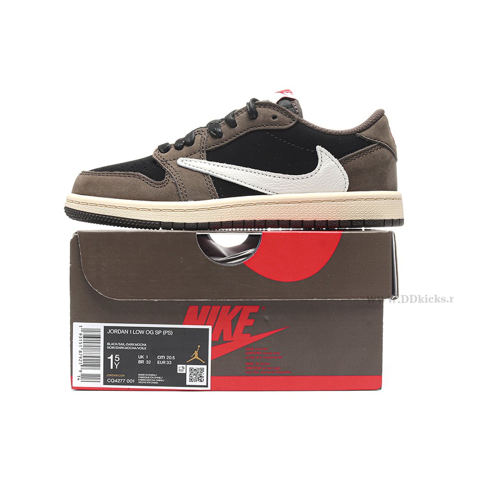 DD Jordan 1 Retro Low OG SP Travis Scott Mocha(PS)