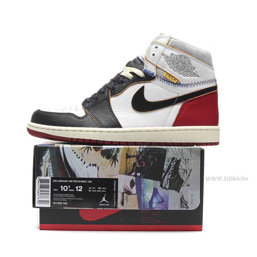 DD Jordan 1 Retro High Union Los Angeles Black Toe