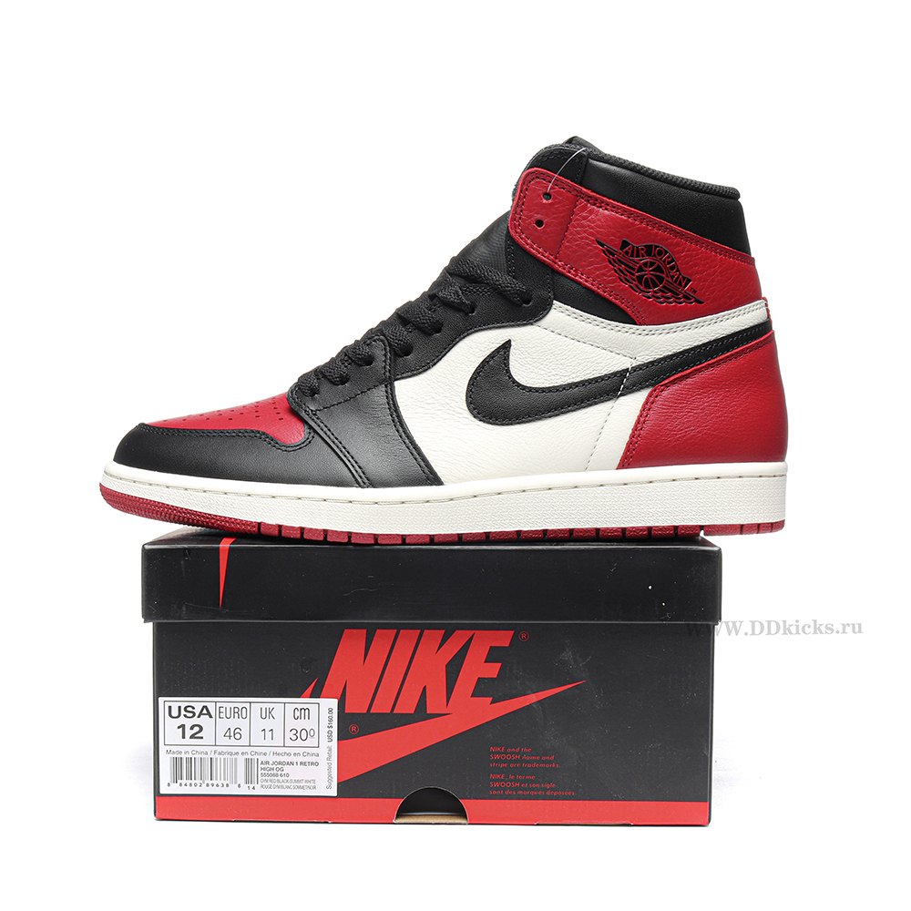 DD Jordan 1 Retro Black Toe