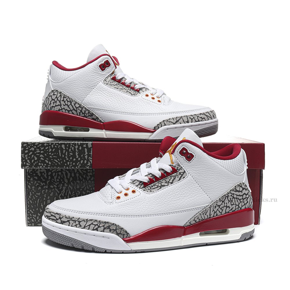 DD Jordan 3 Retro Cardinal Red