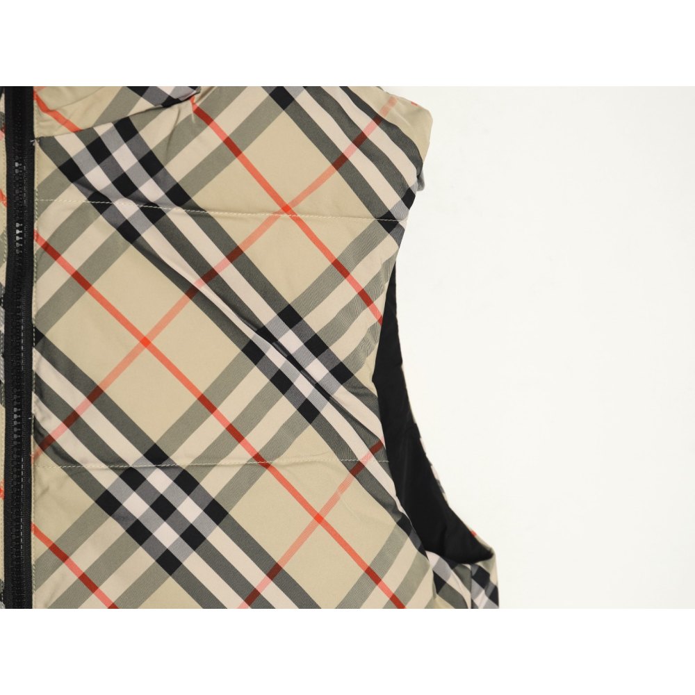 dd bur*berry bbr 24 Di*m*nd checkered down vest on both sides