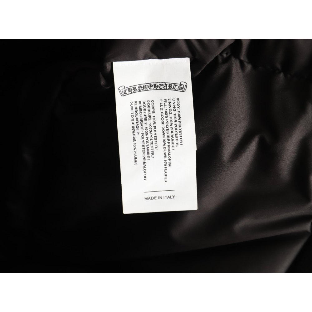 DD Chrome Hearts CH 24 Silver Buckle Dark Pattern Jacqard Down Vest