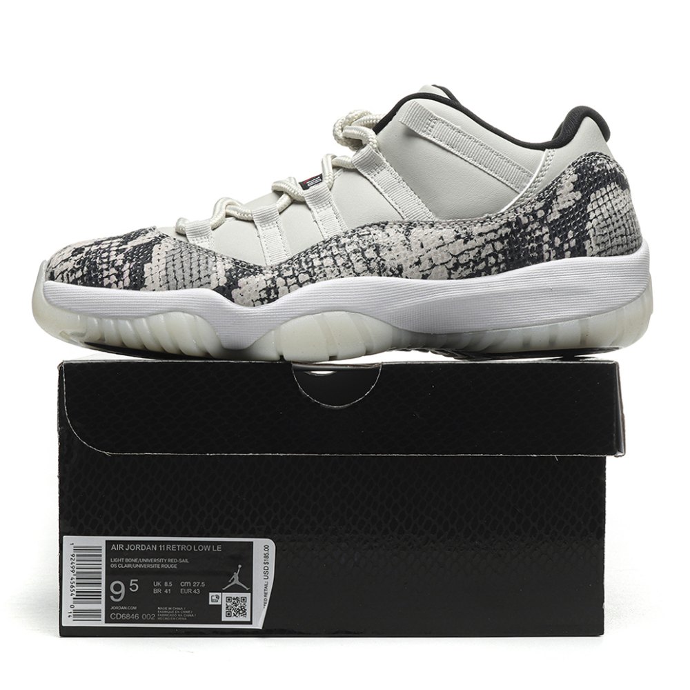 DD Jordan 11 Retro Low Snake Light Bone