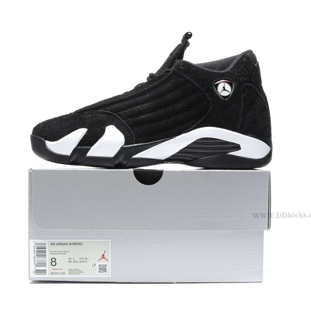 DD Jordan 14 Retro Black White