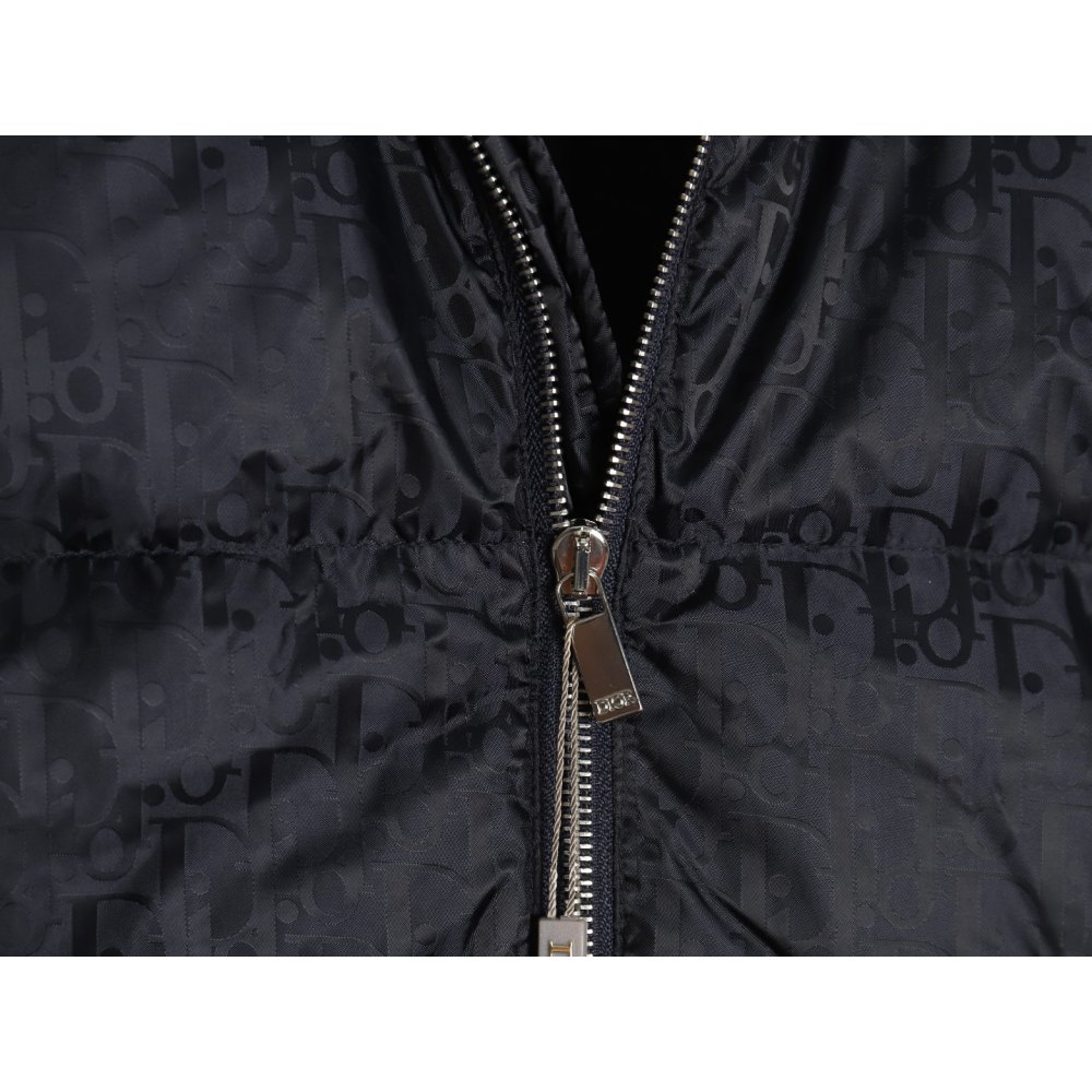 dd D*or D*or* full print dark pattern old flower down jacket dark blue