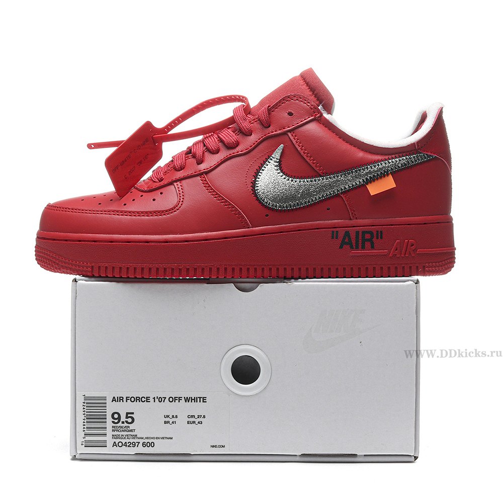 DD Nike Air Force 1 Low Off-White Red