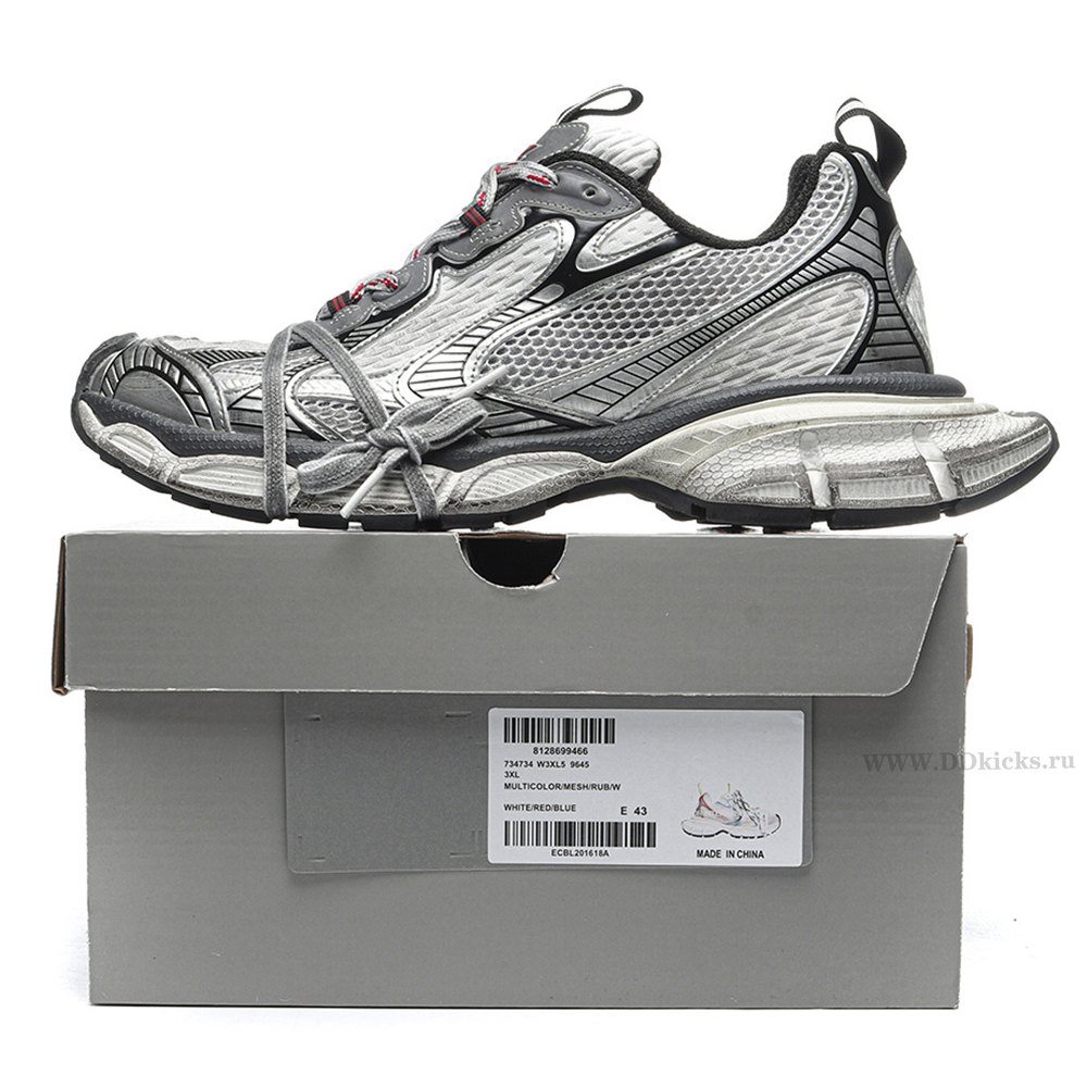 DD Ba1enci*ga 3XL Grey White Red