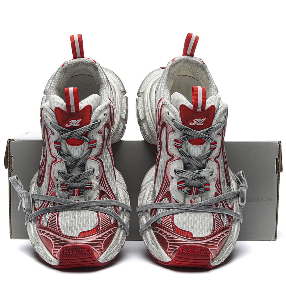 DD Ba1enci*ga 3XL White Red