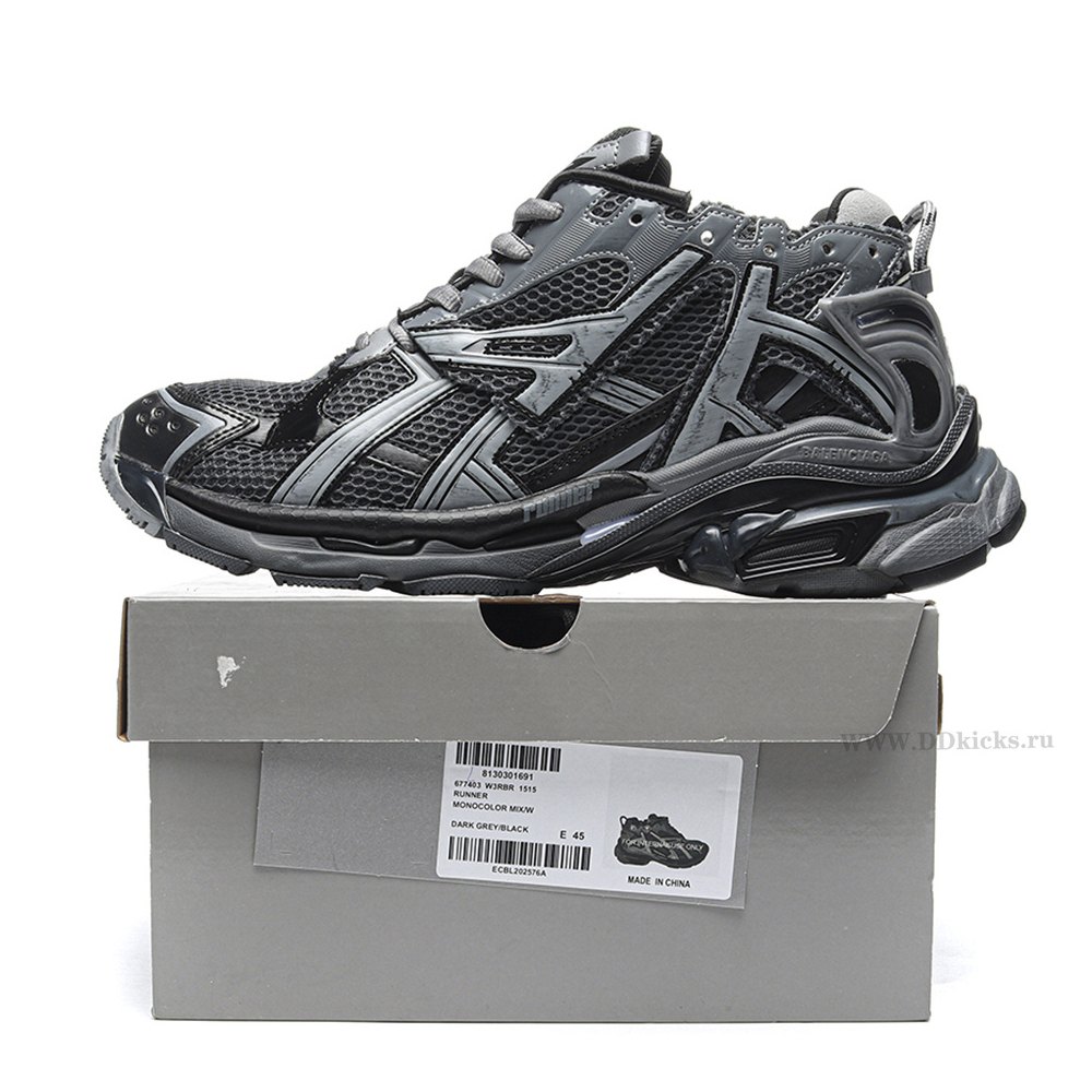 DD Ba1enci*ga Runner Dark Grey Black