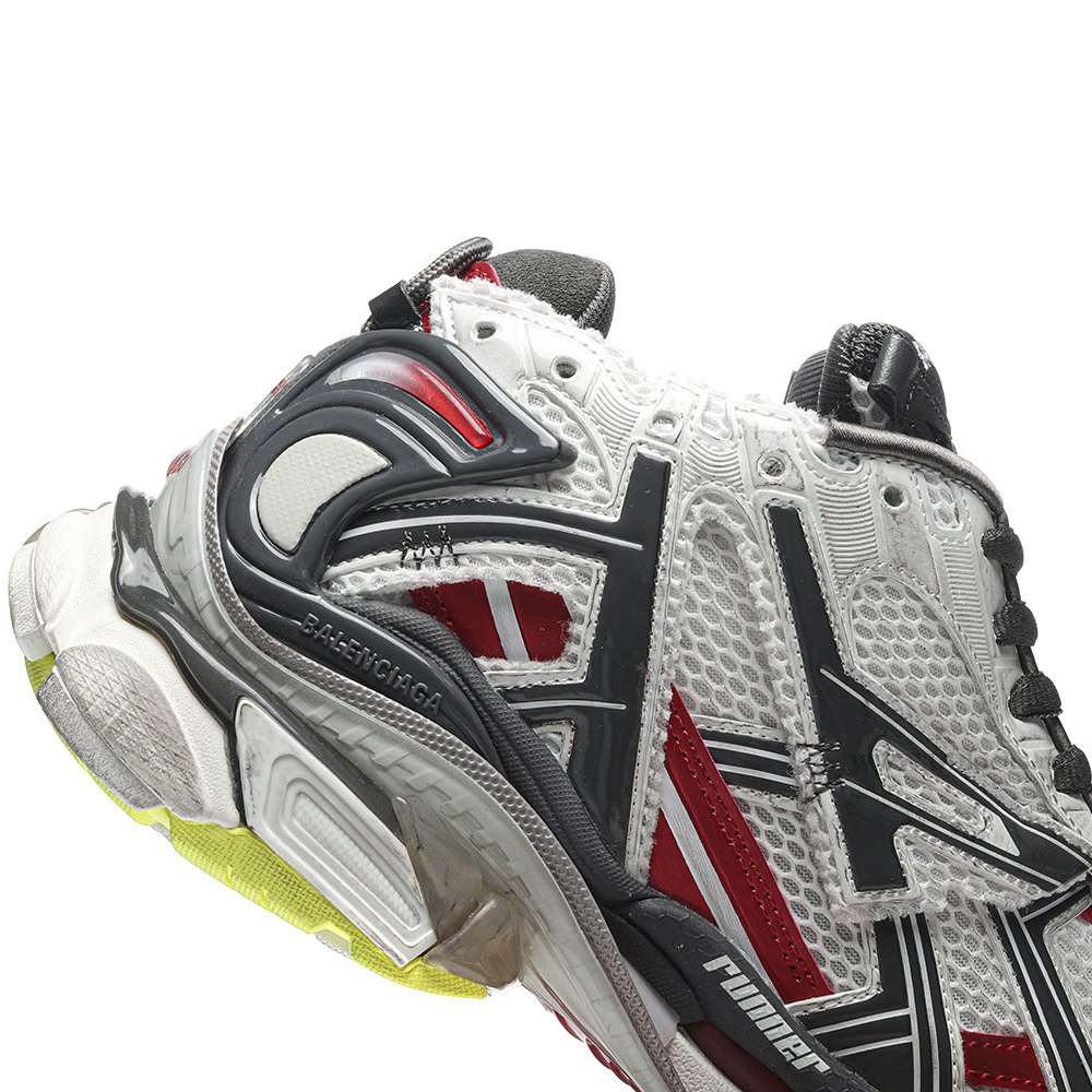 DD Ba1enci*ga Runner Black White Red Neon Yellow