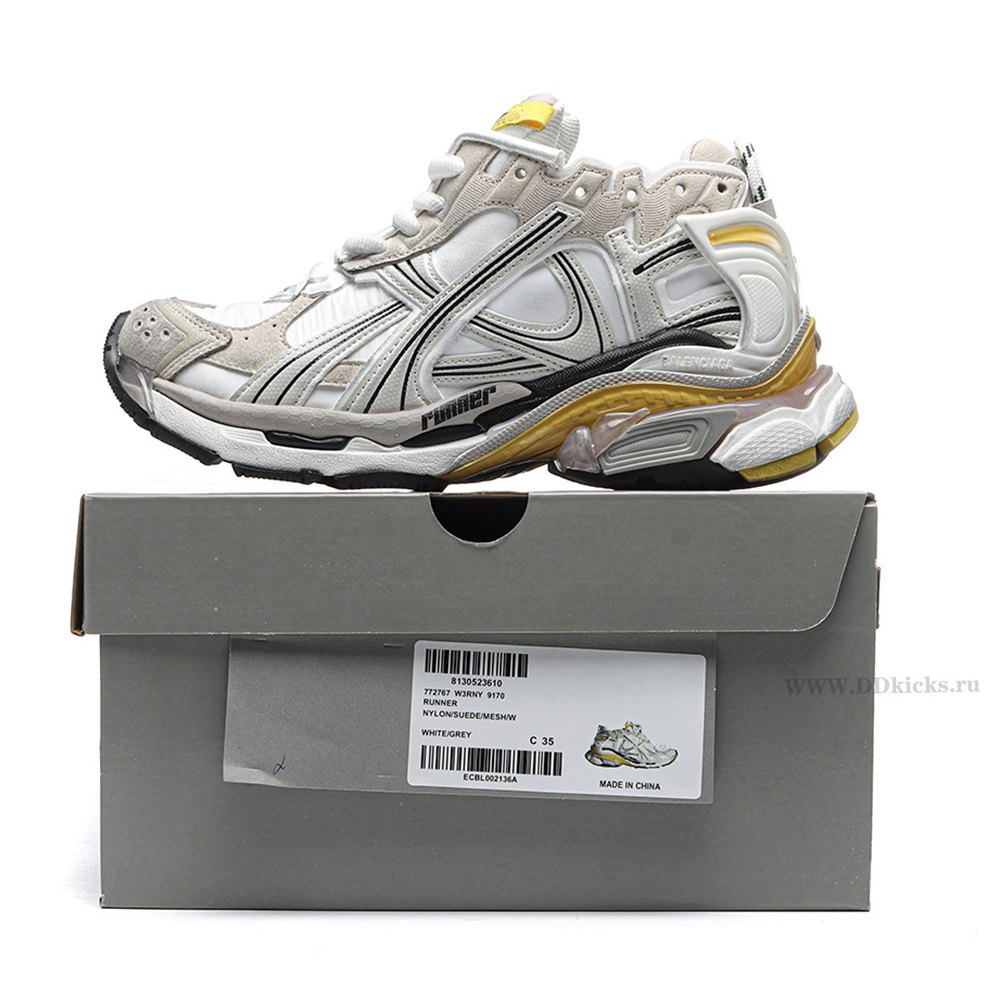 DD Ba1enci*ga Runner Beige Yellow Nylon/Suede