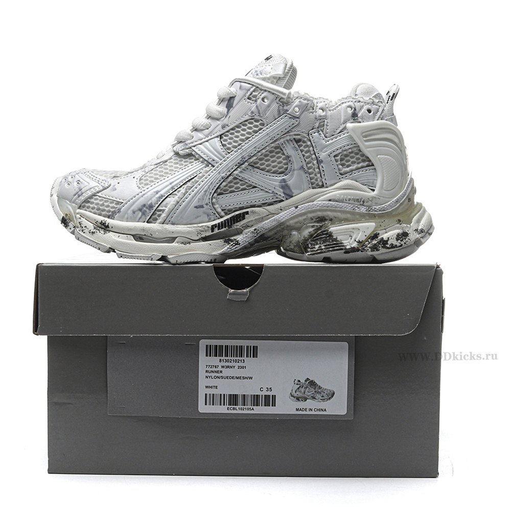 DD Ba1enci*ga Runner White Nylon