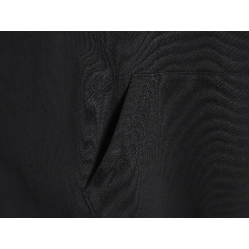 DDFear of God FOG essential double-line AIR letter hooded sweatshirt Black