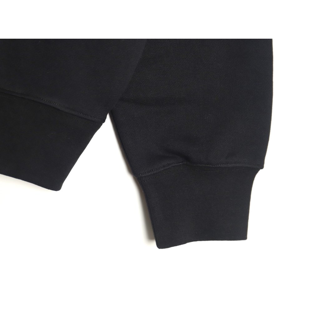 DDFear of God FOG essential double-line AIR letter hooded sweatshirt Black