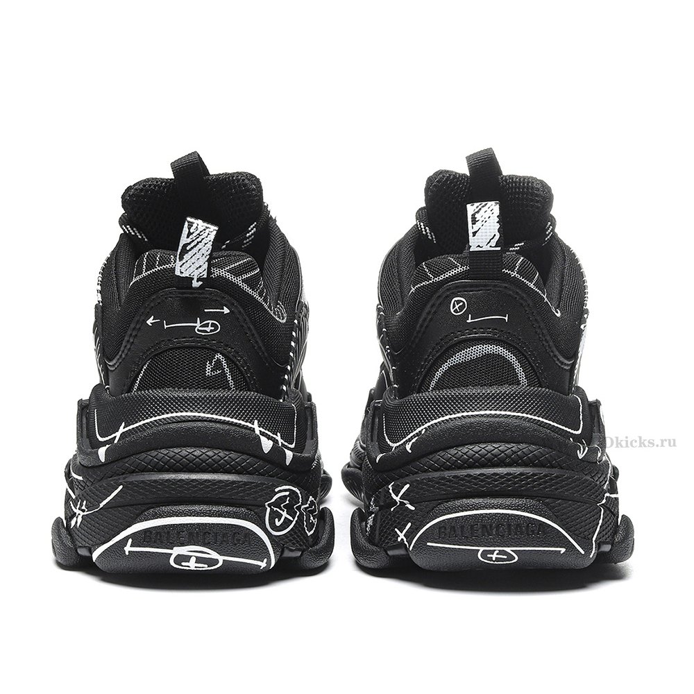 DD Ba1enci*ga Triple S Black White