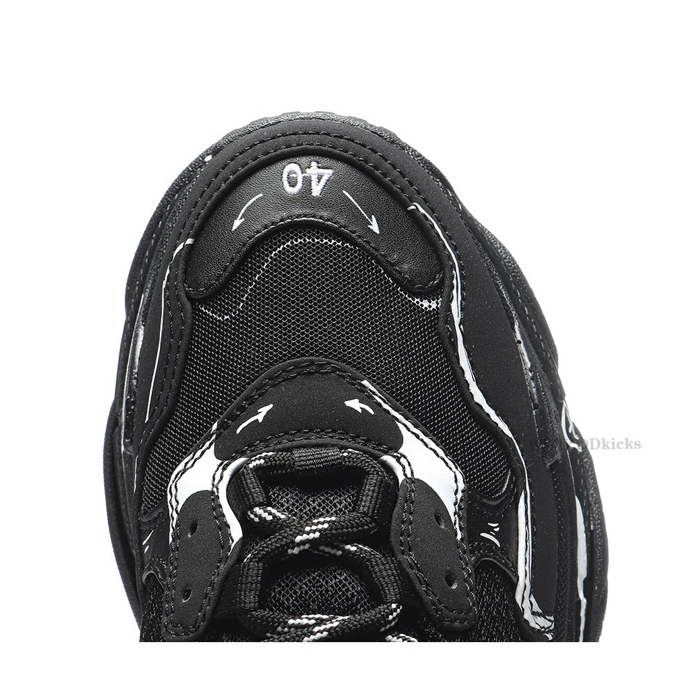 DD Ba1enci*ga Triple S Black White