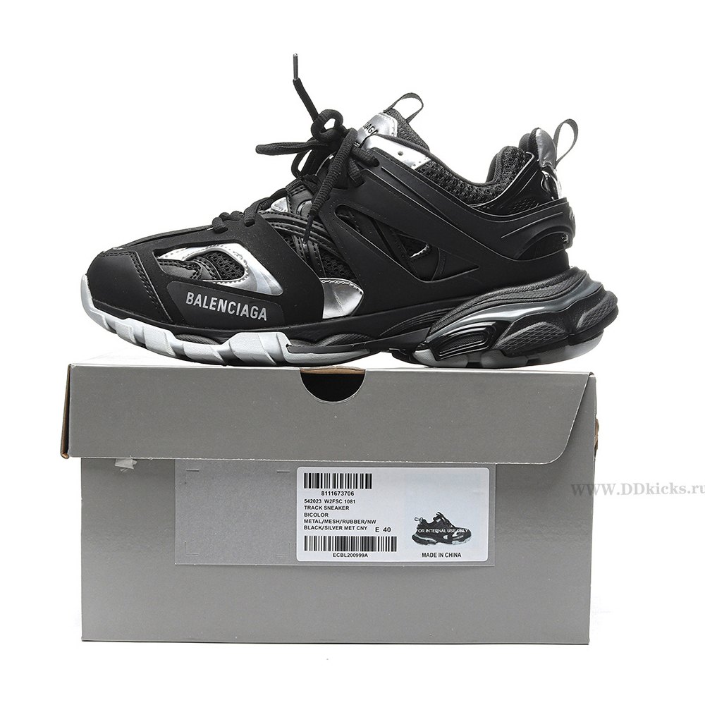 DD Ba1enci*ga Track Black Silver