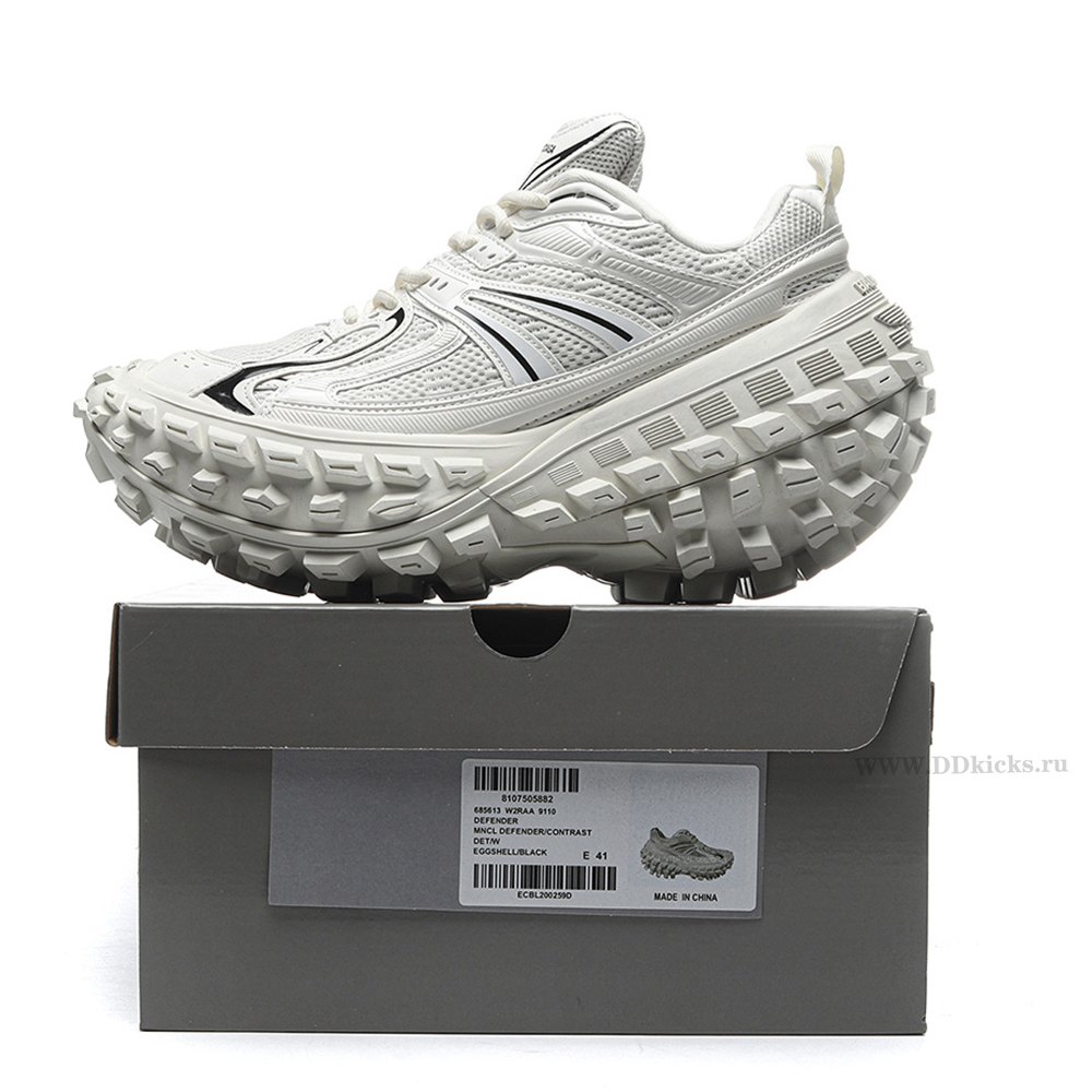 DD Ba1enci*ga Bouncer Eggshell White Black