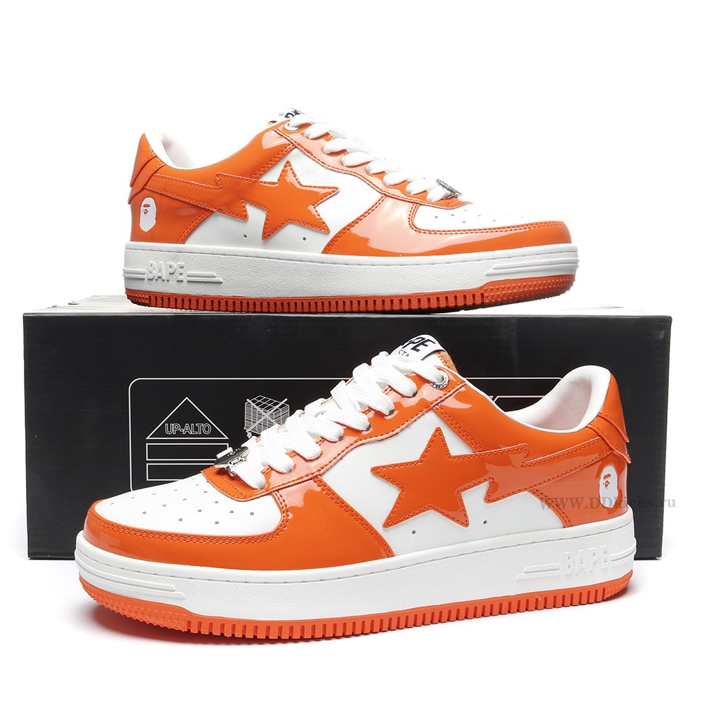 DD A Bathing Ape Bape STA Low Orange