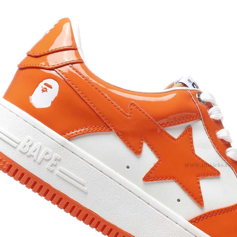 DD A Bathing Ape Bape STA Low Orange