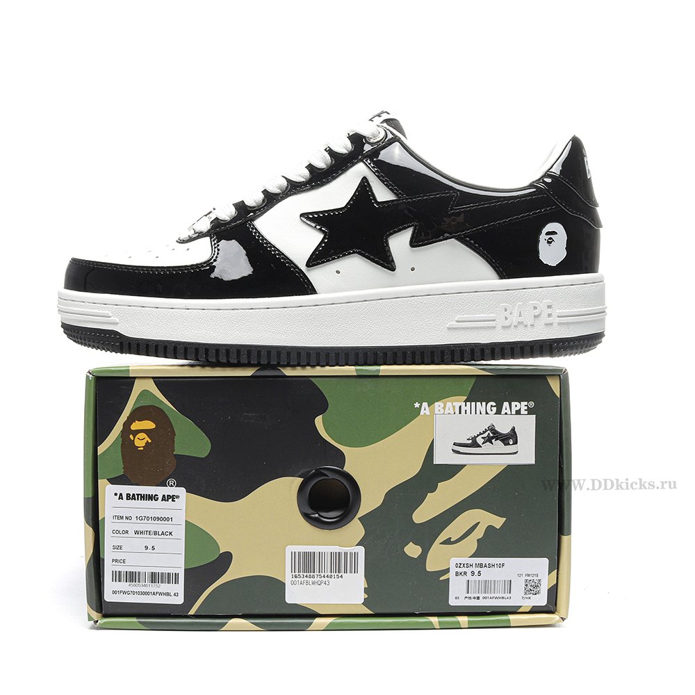 DD A Bathing Ape Bape STA Low Black