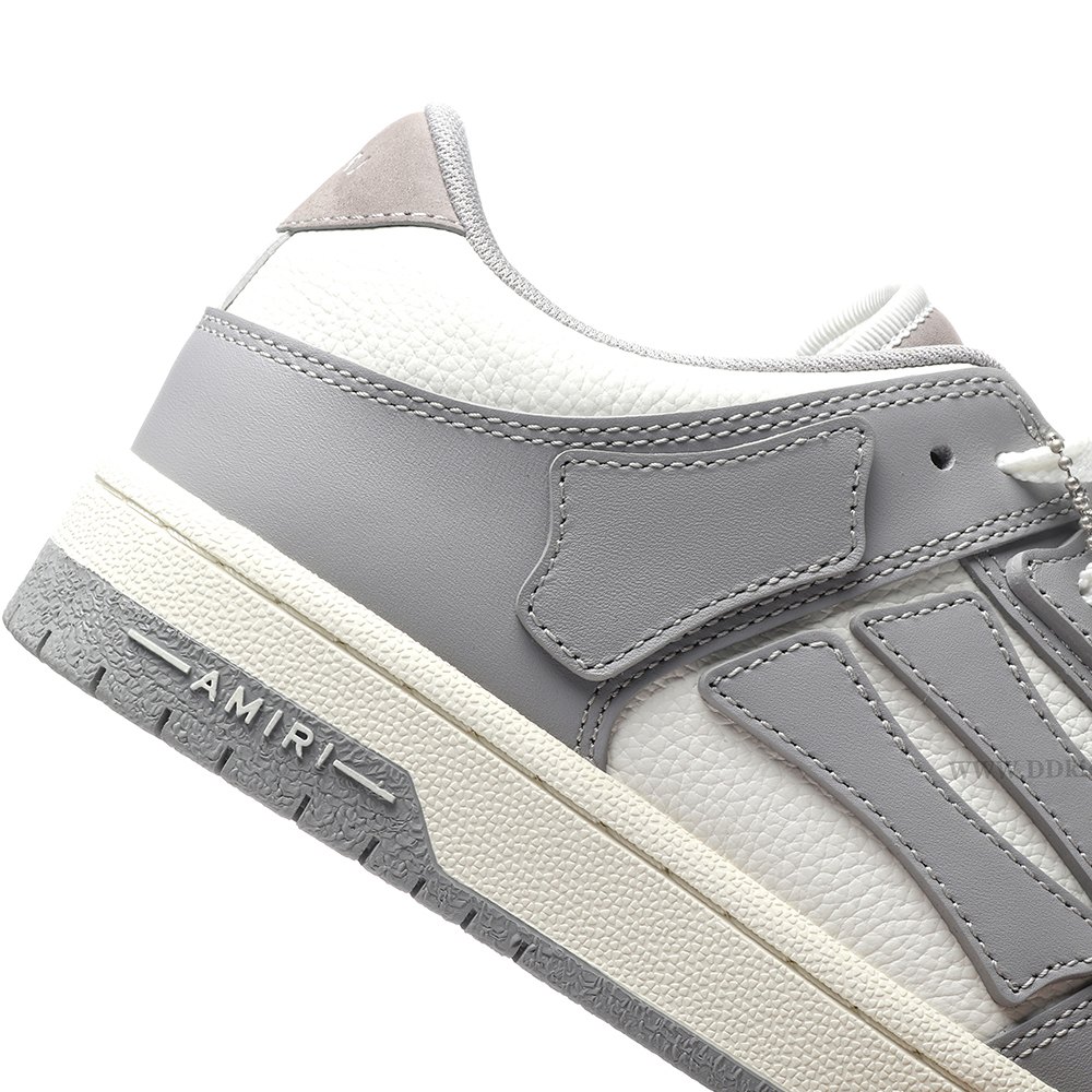 DD DD AMIRI Skel Top Low Grey White