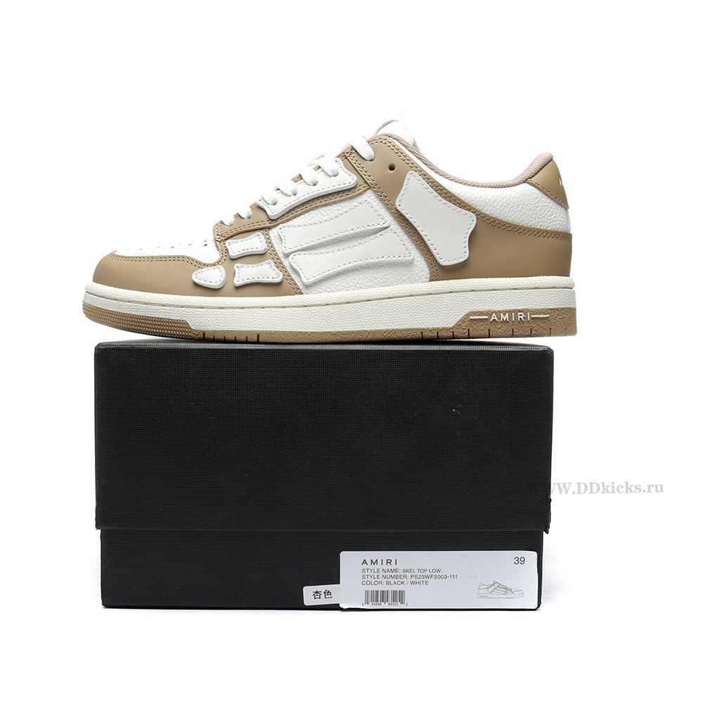 DD DD Amiri Skel Top Low Brown White
